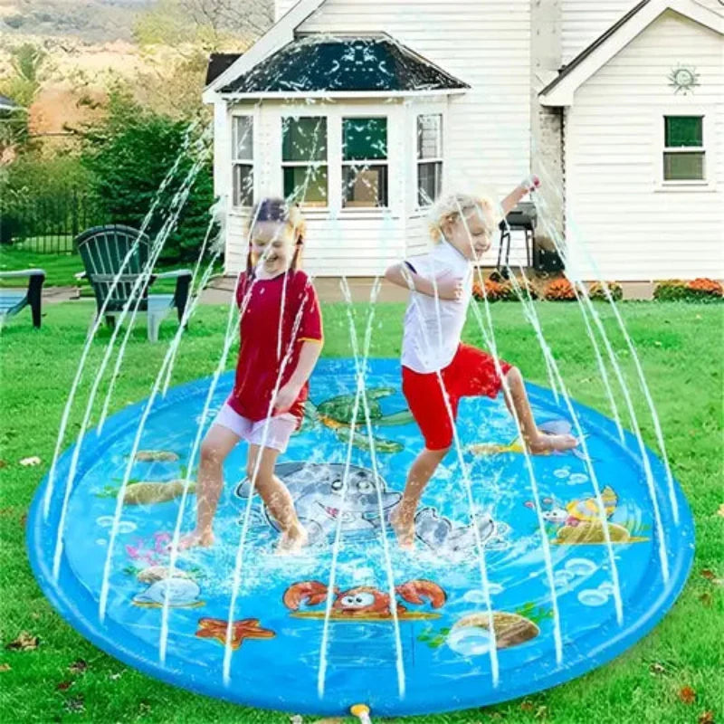 Opblaasbare Waterspeelmat Met Sproeiers Voor Kinderen
