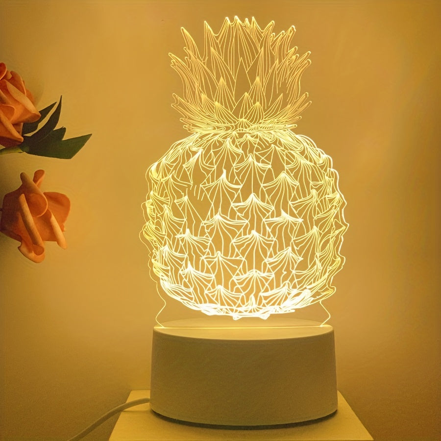 TropiGlow - 3D Ananas LED Nachtlamp