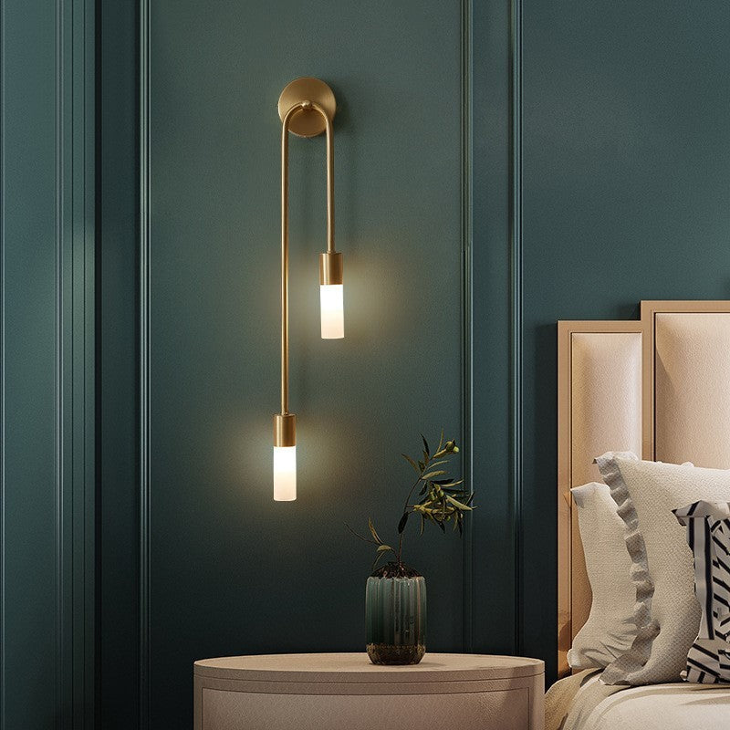 BrilloLux - Elegante LED Wandlamp met 2 Lichten in Goud