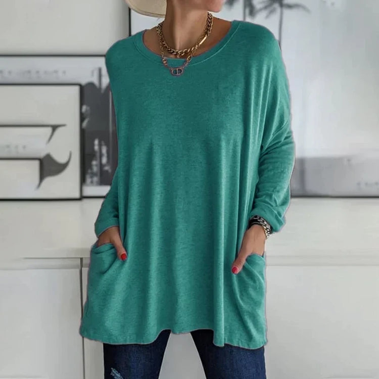 Dames Trui / Pullover - Zacht, casual en oversized met ronde hals