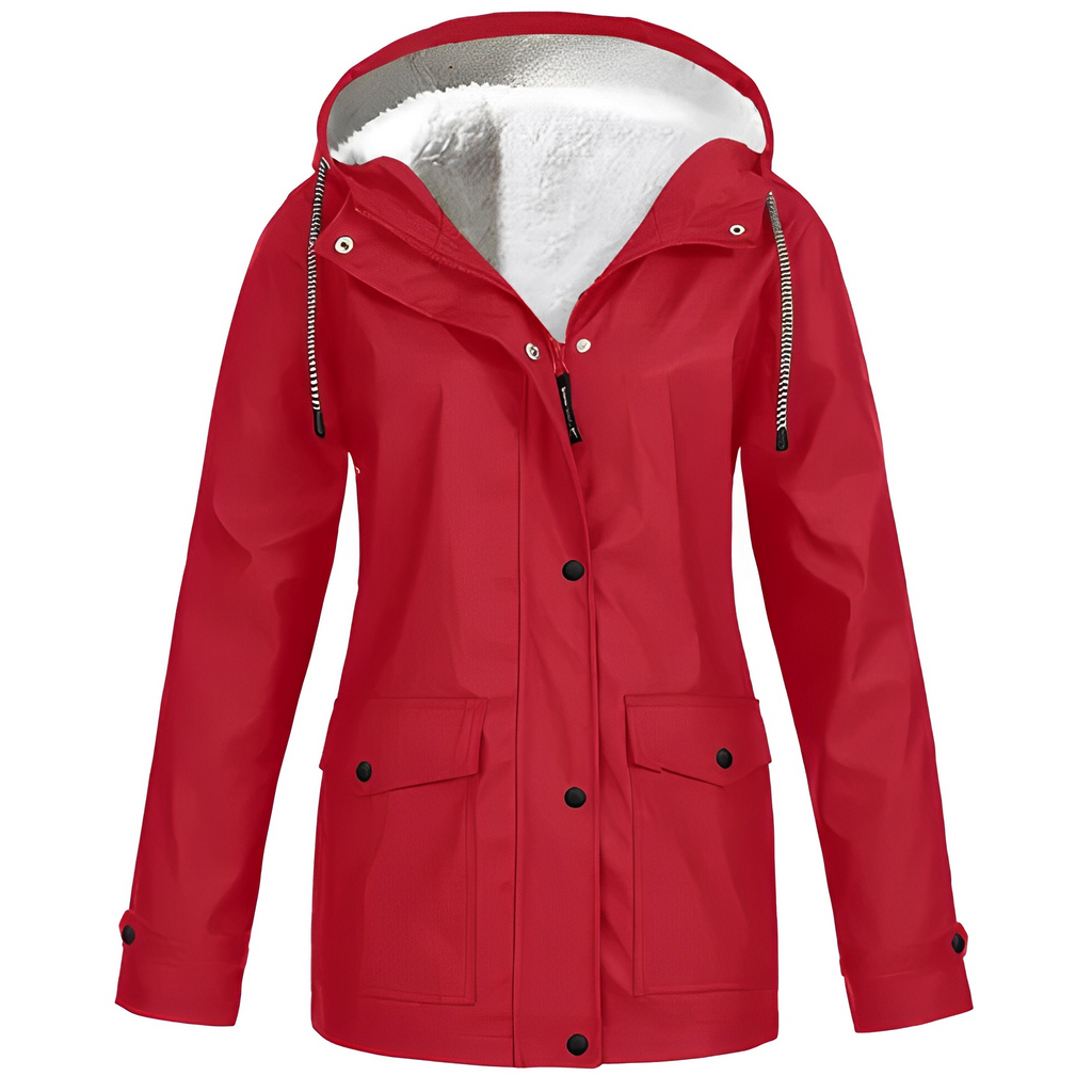 Regenjas Polyester Met Fleecevoering Voor Winterregen