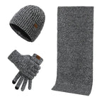 Mannen Casual Winterset Met Muts Sjaal En Handschoenen