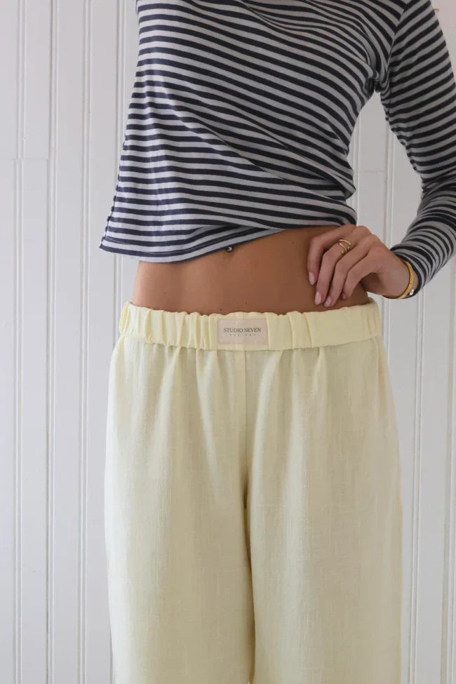 Ontspannen Gestreepte Broek | Katoen | Comfort & Stijl
