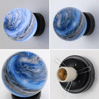 Planet Glass Moderne Plafondlamp Voor Slaapkamer Met Glazen Bol Elegante Design