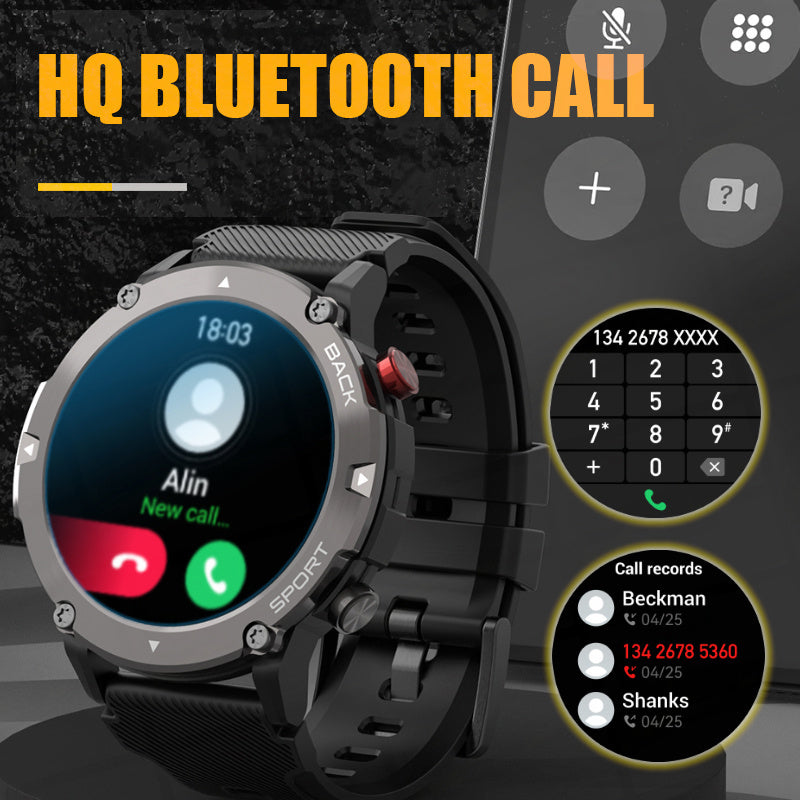 Geavanceerde Heren Smartwatch Intelligente Herenhorloge met Multifunctionele Kenmerken voor Dagelijks Gebruik