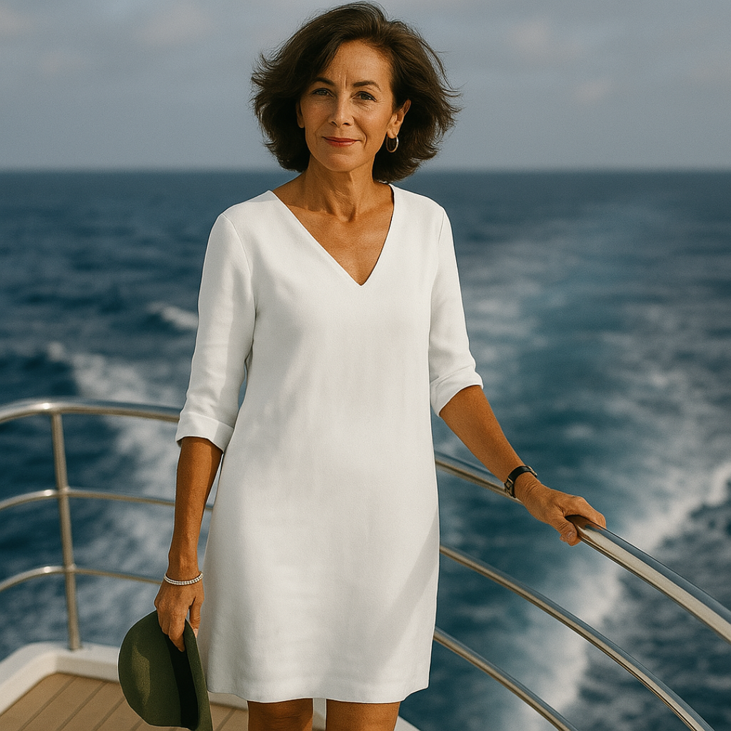 Jurk Zomer Comfortabel Elegant Ontwerp Lichte Stof Pasvorm