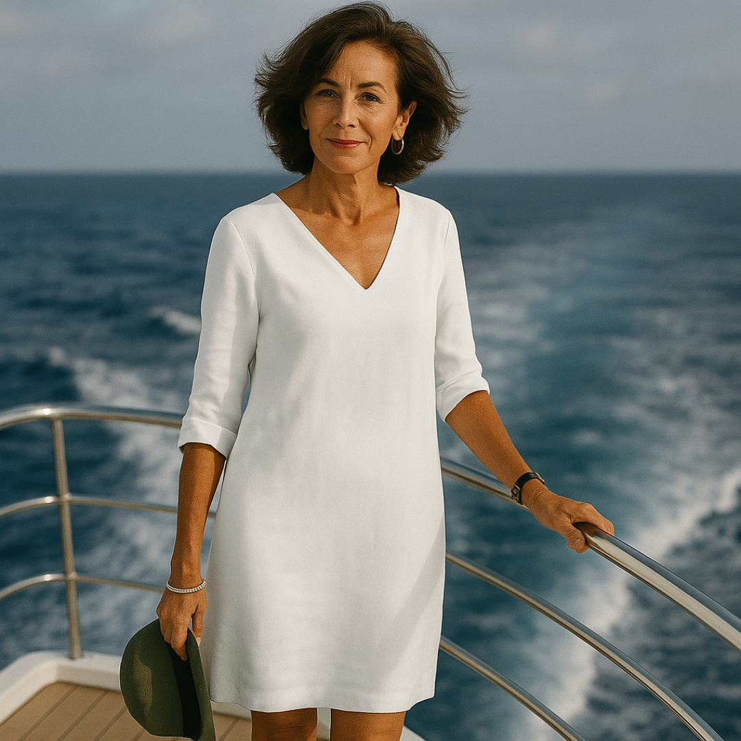 Jurk Zomer Comfortabel Elegant Ontwerp Lichte Stof Pasvorm
