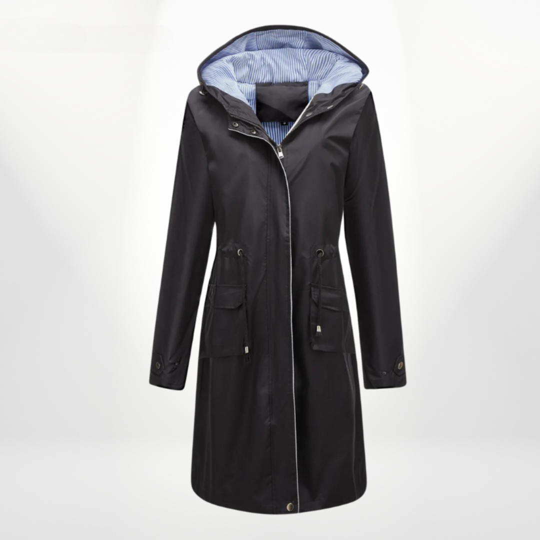 Waterdichte Trenchcoat Dames Tot Kniehoogte Lichte Stof