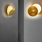 Creativiteit Rotatable Ronde Maan Wandlamp voor Slaapkamer en Woonkamer