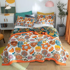 Boho Cartoon Bloemen Deken