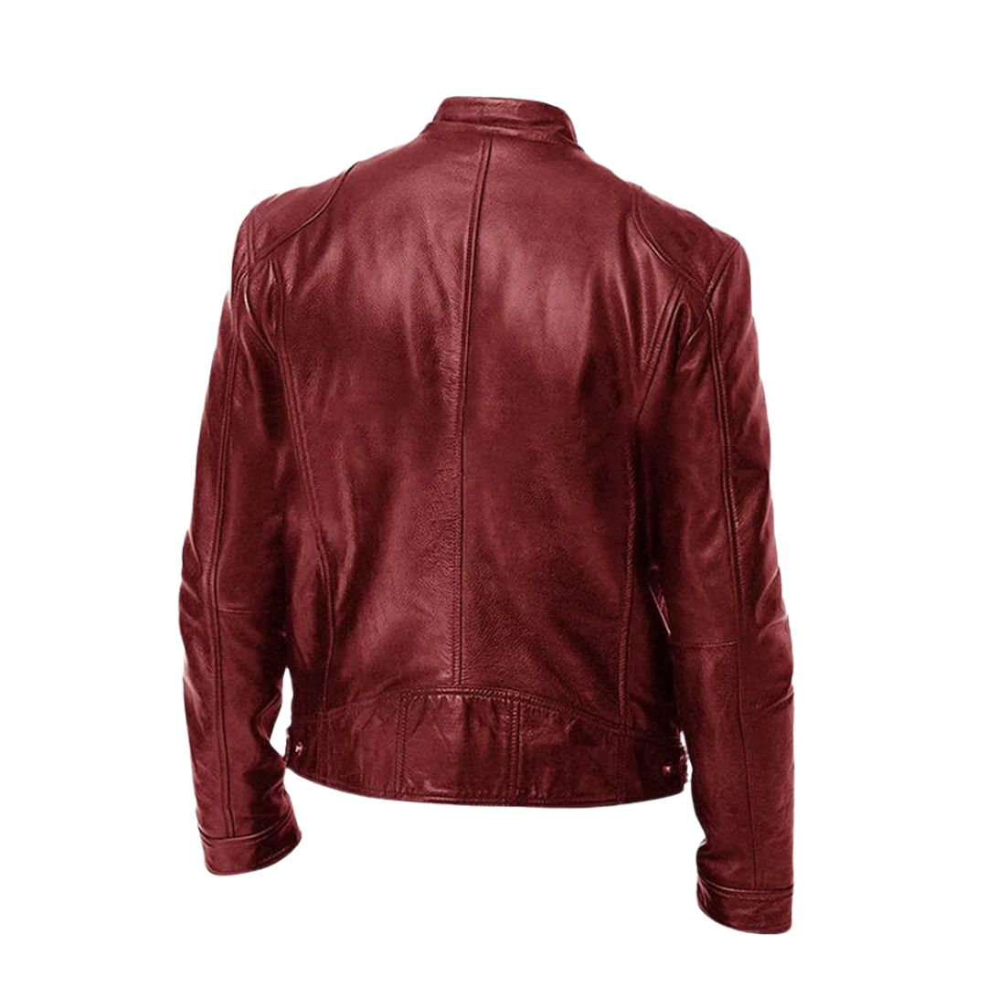 Leren Jack Casual Stoer Tijdloos Materiaal Leer Klassiek