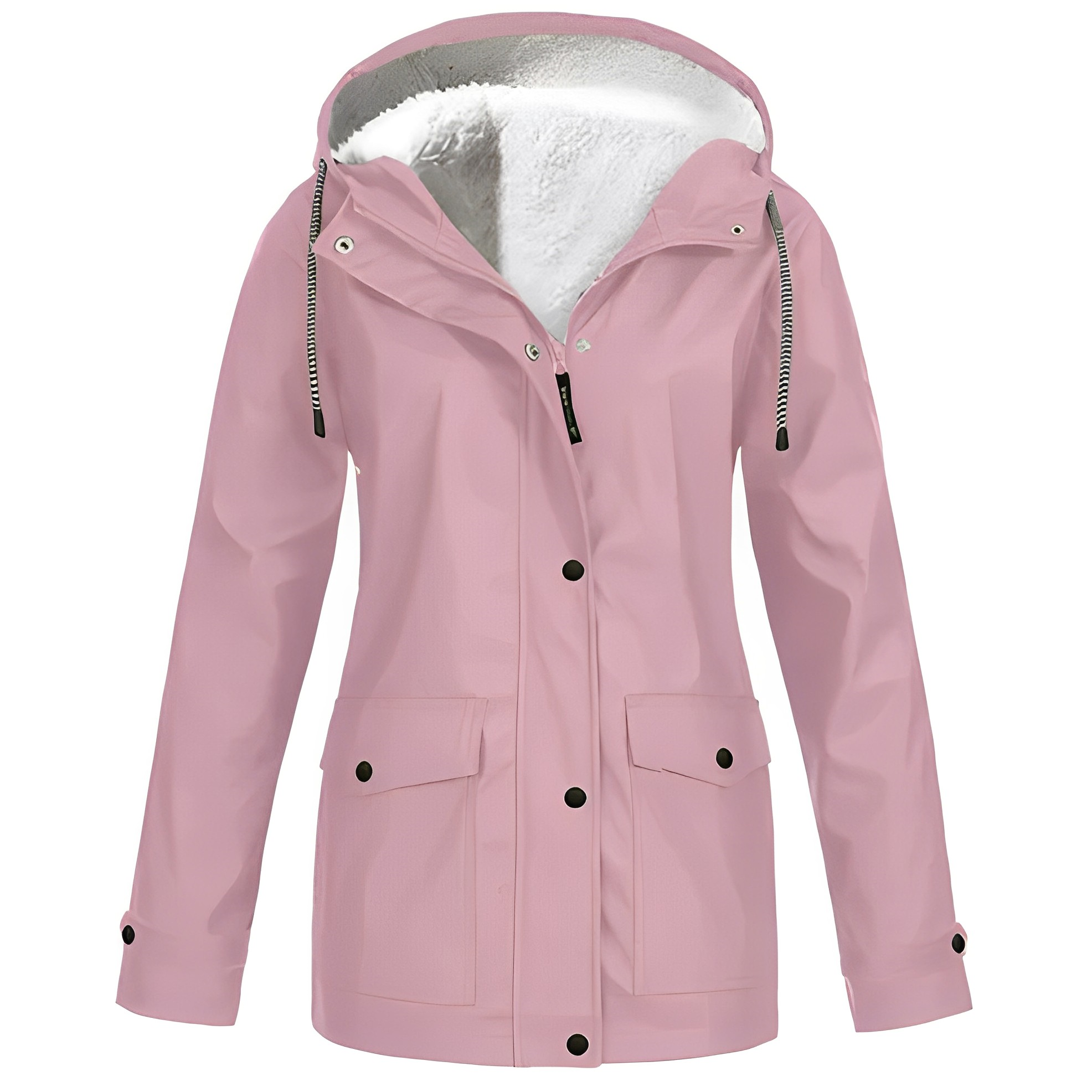 Regenjas Polyester Met Fleecevoering Voor Winterregen