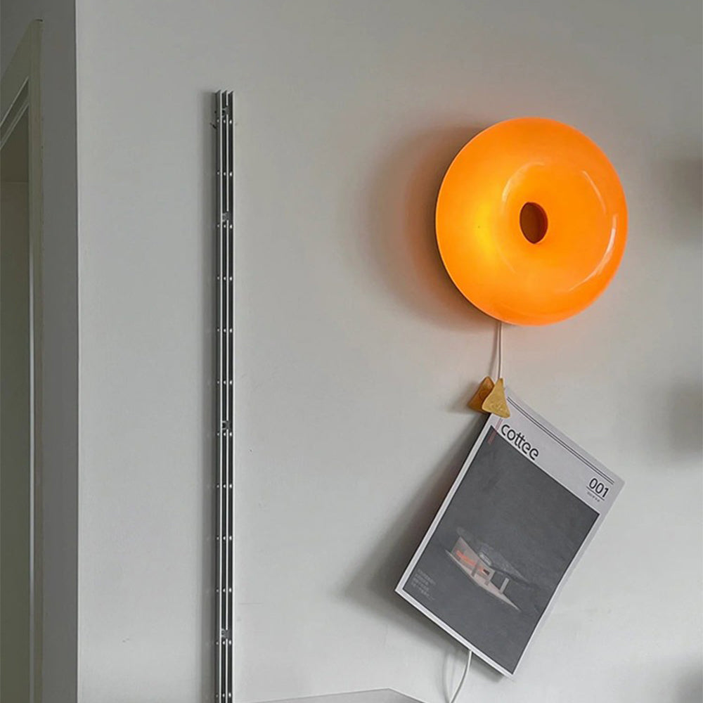 Bauhaus Glazen Donut Wandlamp Modern Decor Met Dimfunctie