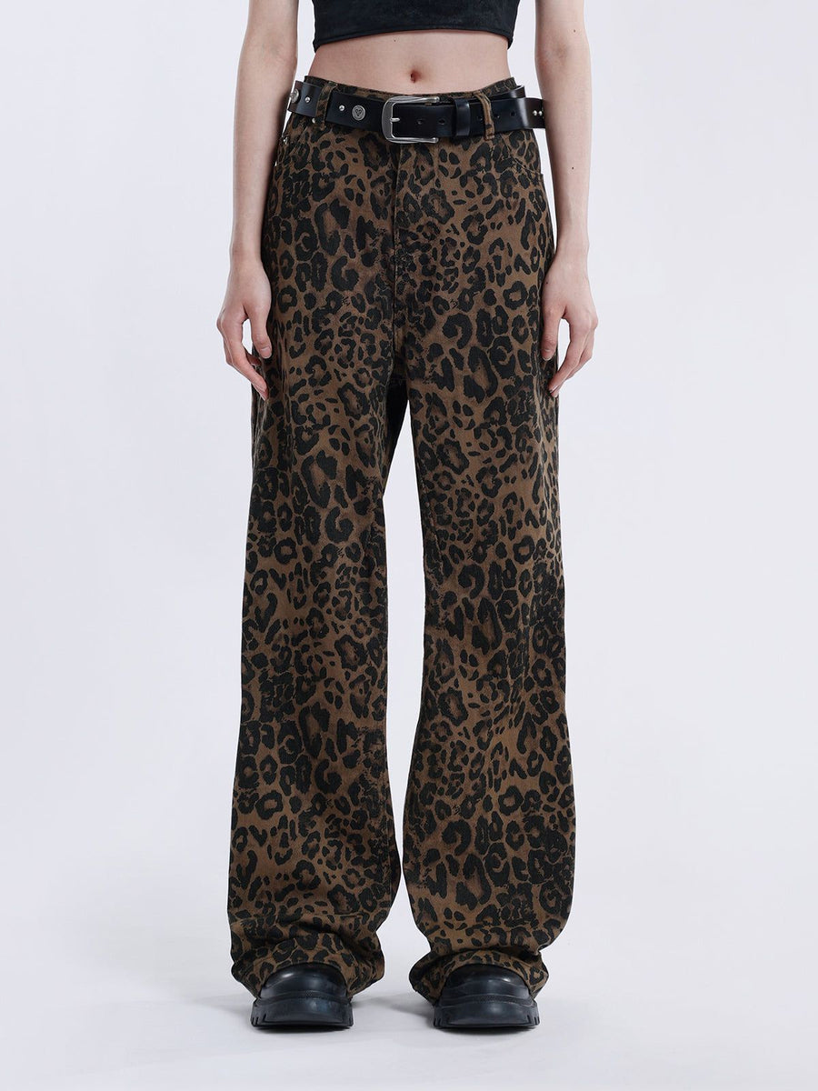 Vintage Century Luipaardprint Jeans