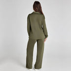 Eulària - Luxe Loungewear Set met Comfy Broek en V-hals