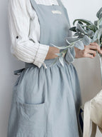Vrouwen Geplooide Casual Katoenen Schort