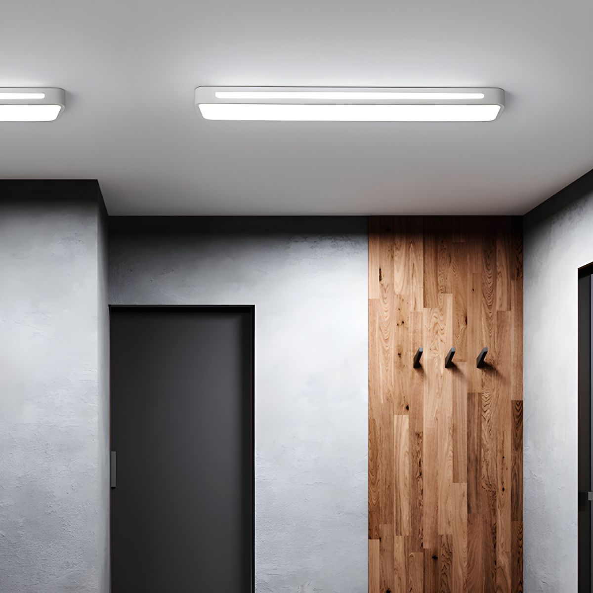 Moderne Nordic Minimalistische Lange LED Dimbare Plafondverlichting voor Woonkamer en Eetkamer