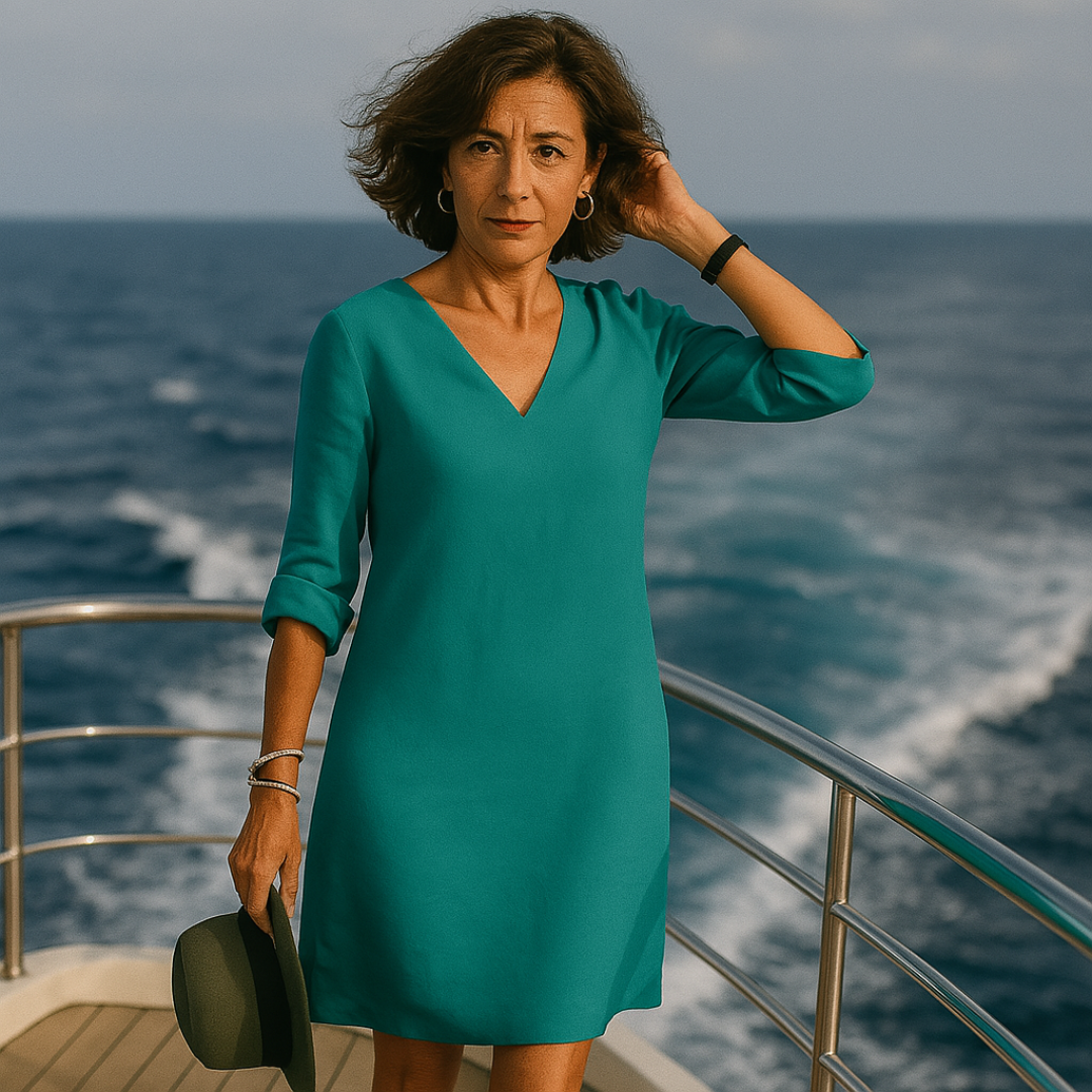 Jurk Zomer Comfortabel Elegant Ontwerp Lichte Stof Pasvorm