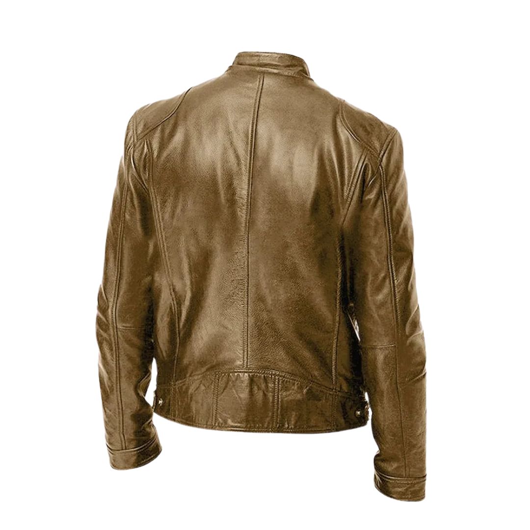 Leren Jack Casual Stoer Tijdloos Materiaal Leer Klassiek