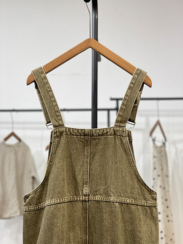 Vintage-geïnspireerde Cargo Overall Jurk