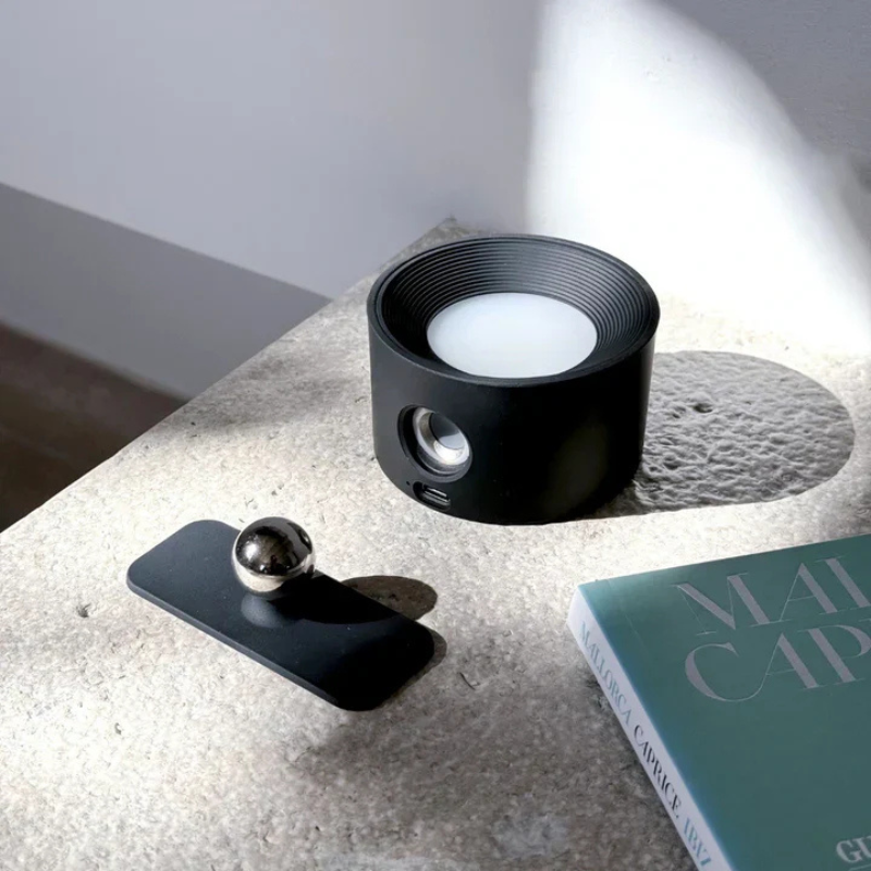 InfiniteGlow I Draadloze Dimbare LED Wandlamp met 360° Draaifunctie