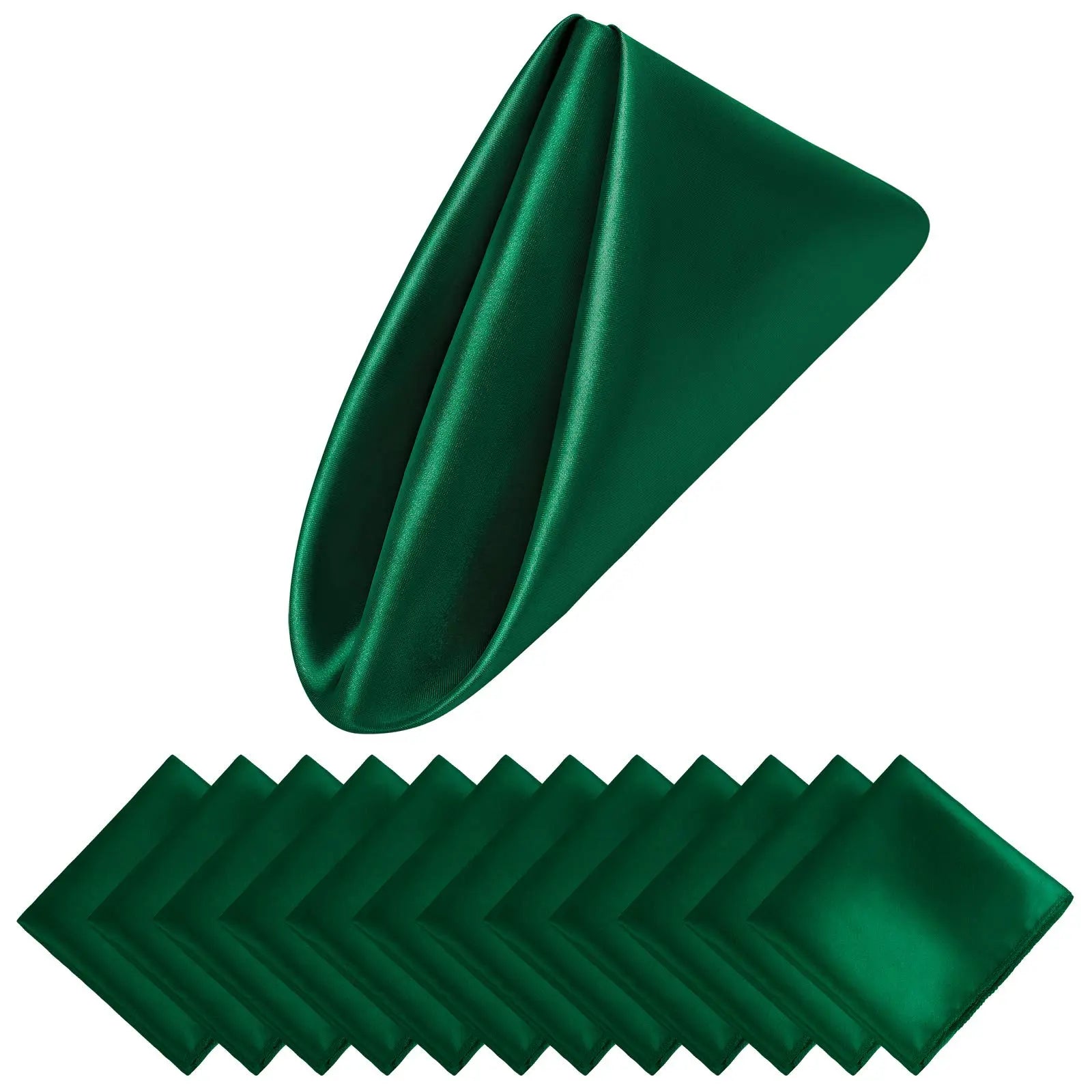 12 STKS Kerstbruiloft Satijnen Servetten Zachte Tafeldecoratie, 30x30cm