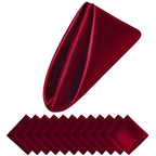 12 STKS Kerstbruiloft Satijnen Servetten Zachte Tafeldecoratie, 30x30cm