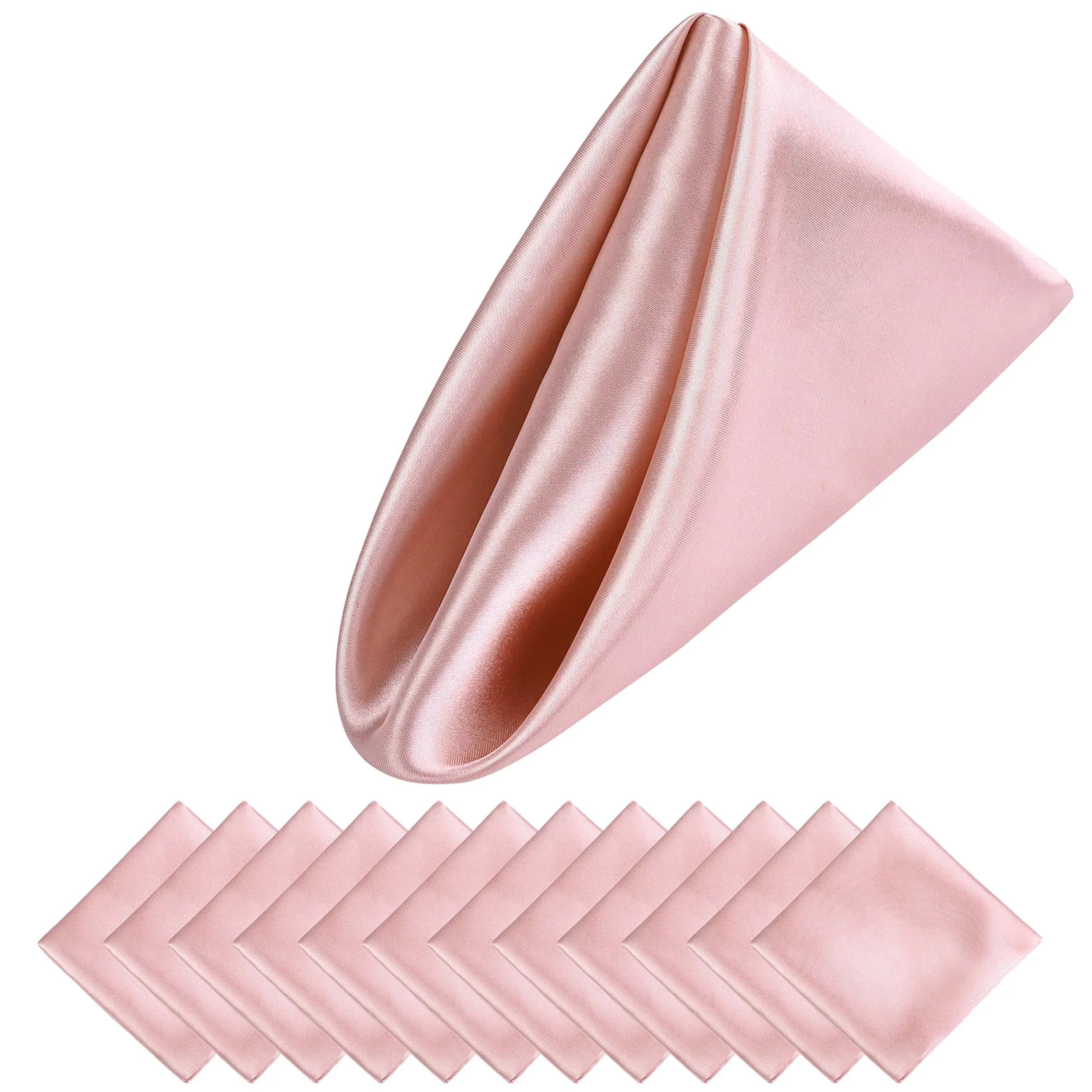 12 STKS Kerstbruiloft Satijnen Servetten Zachte Tafeldecoratie, 30x30cm