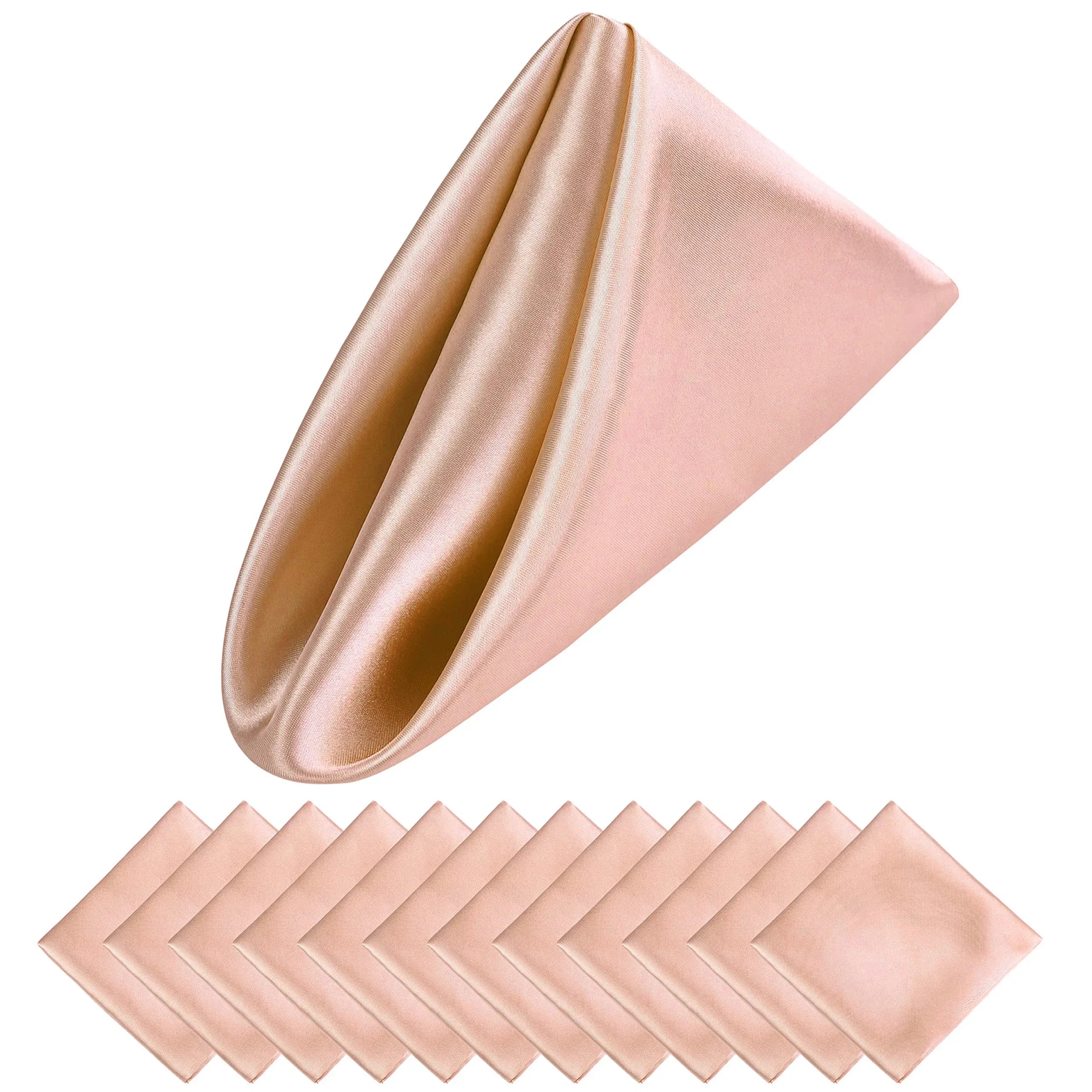12 STKS Kerstbruiloft Satijnen Servetten Zachte Tafeldecoratie, 30x30cm