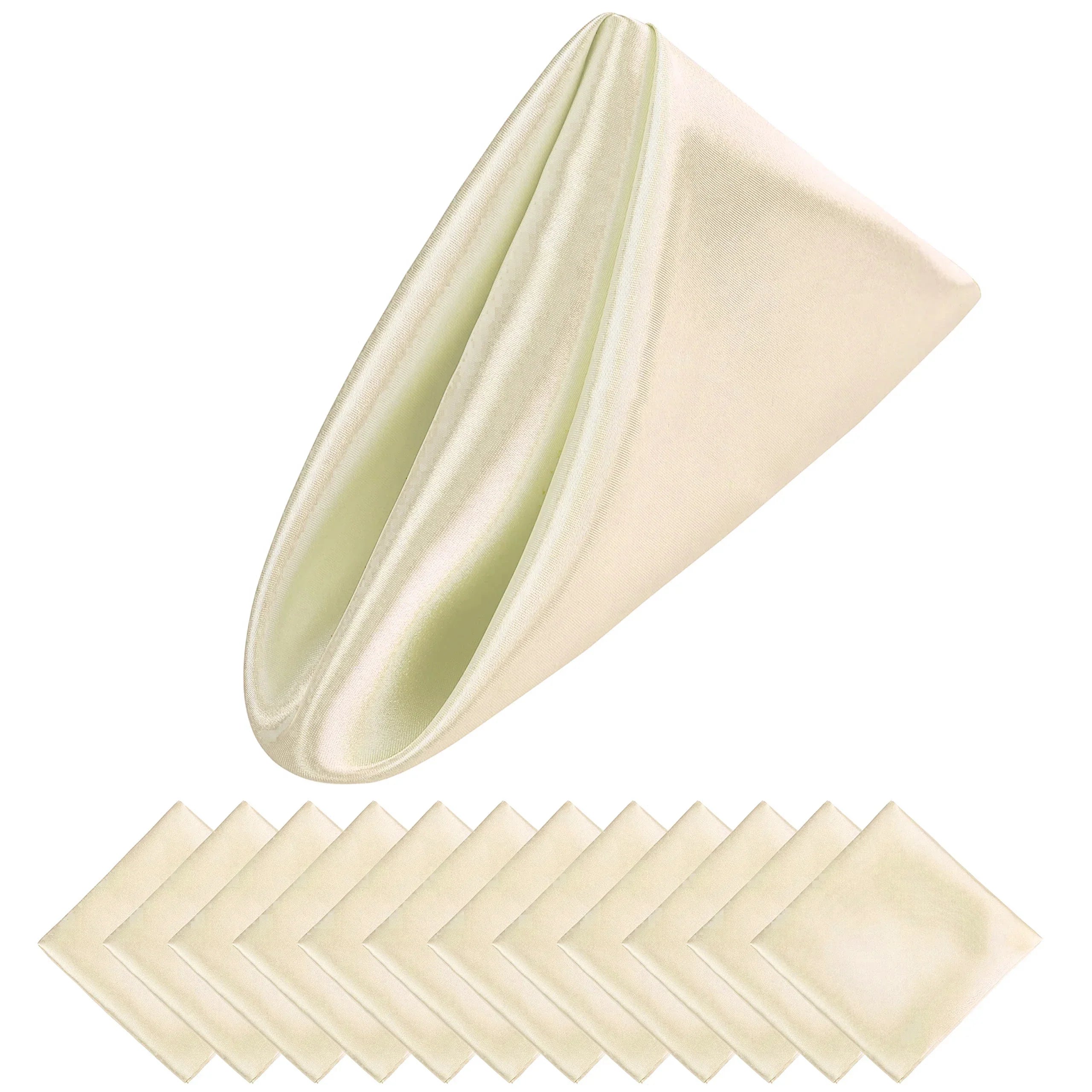 12 STKS Kerstbruiloft Satijnen Servetten Zachte Tafeldecoratie, 30x30cm