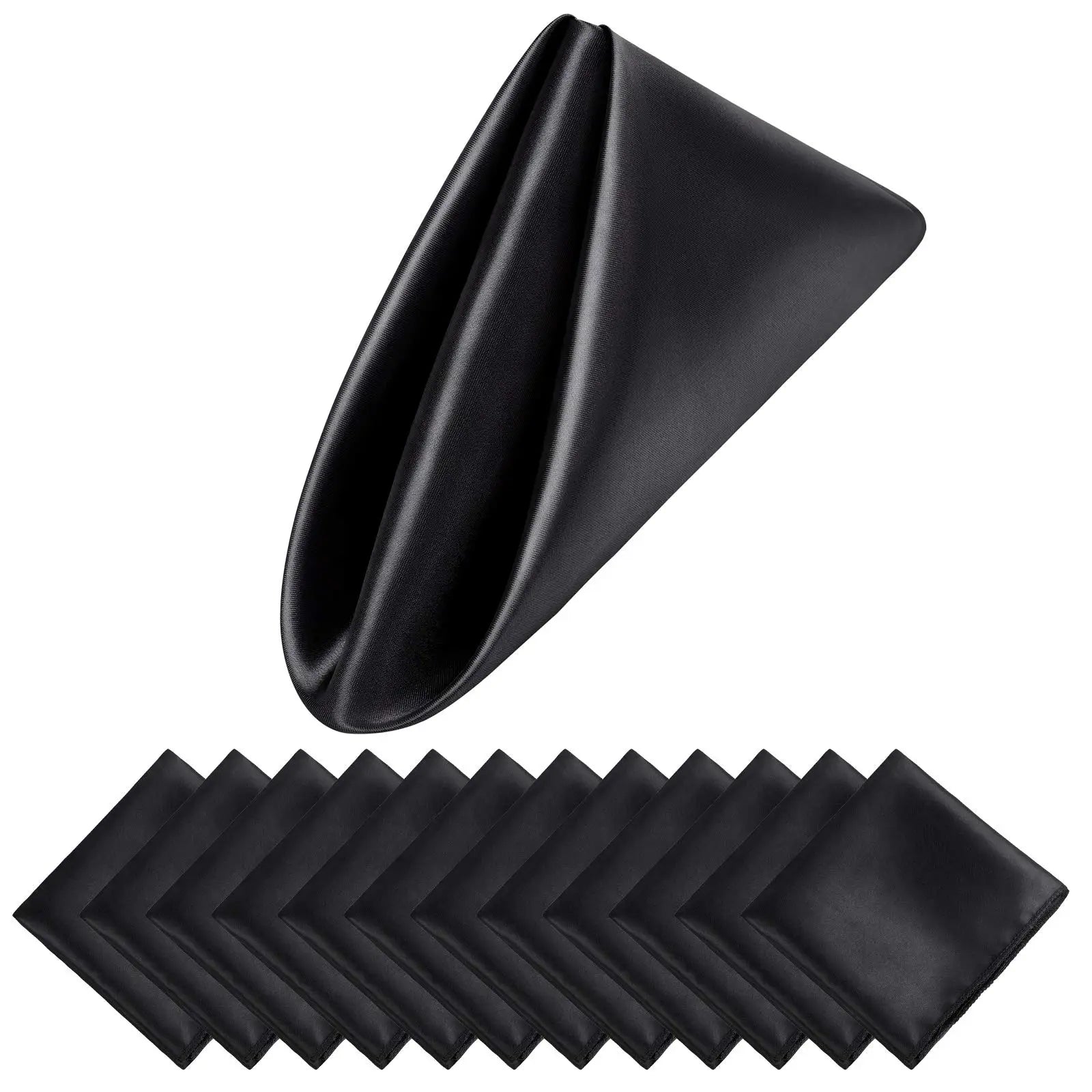 12 STKS Kerstbruiloft Satijnen Servetten Zachte Tafeldecoratie, 30x30cm