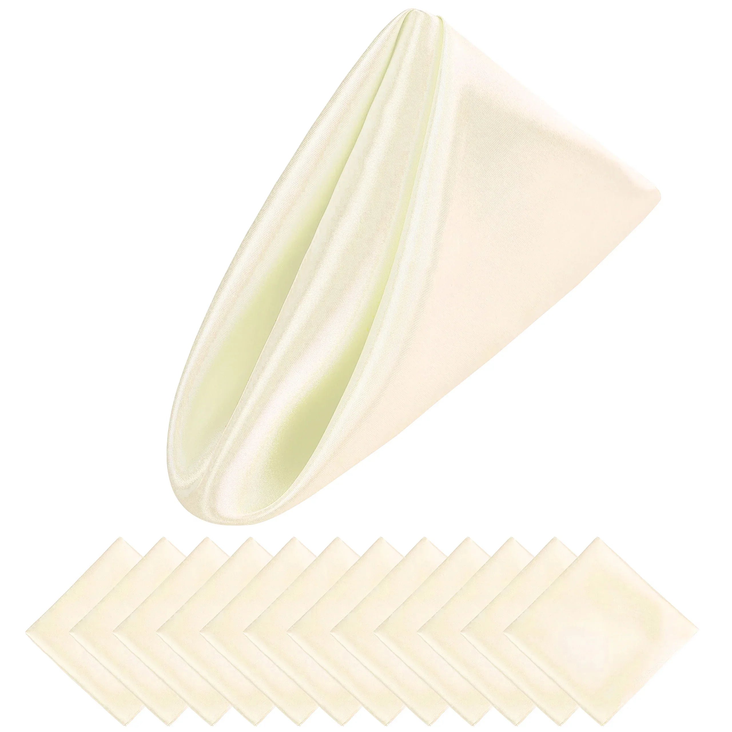 12 STKS Kerstbruiloft Satijnen Servetten Zachte Tafeldecoratie, 30x30cm