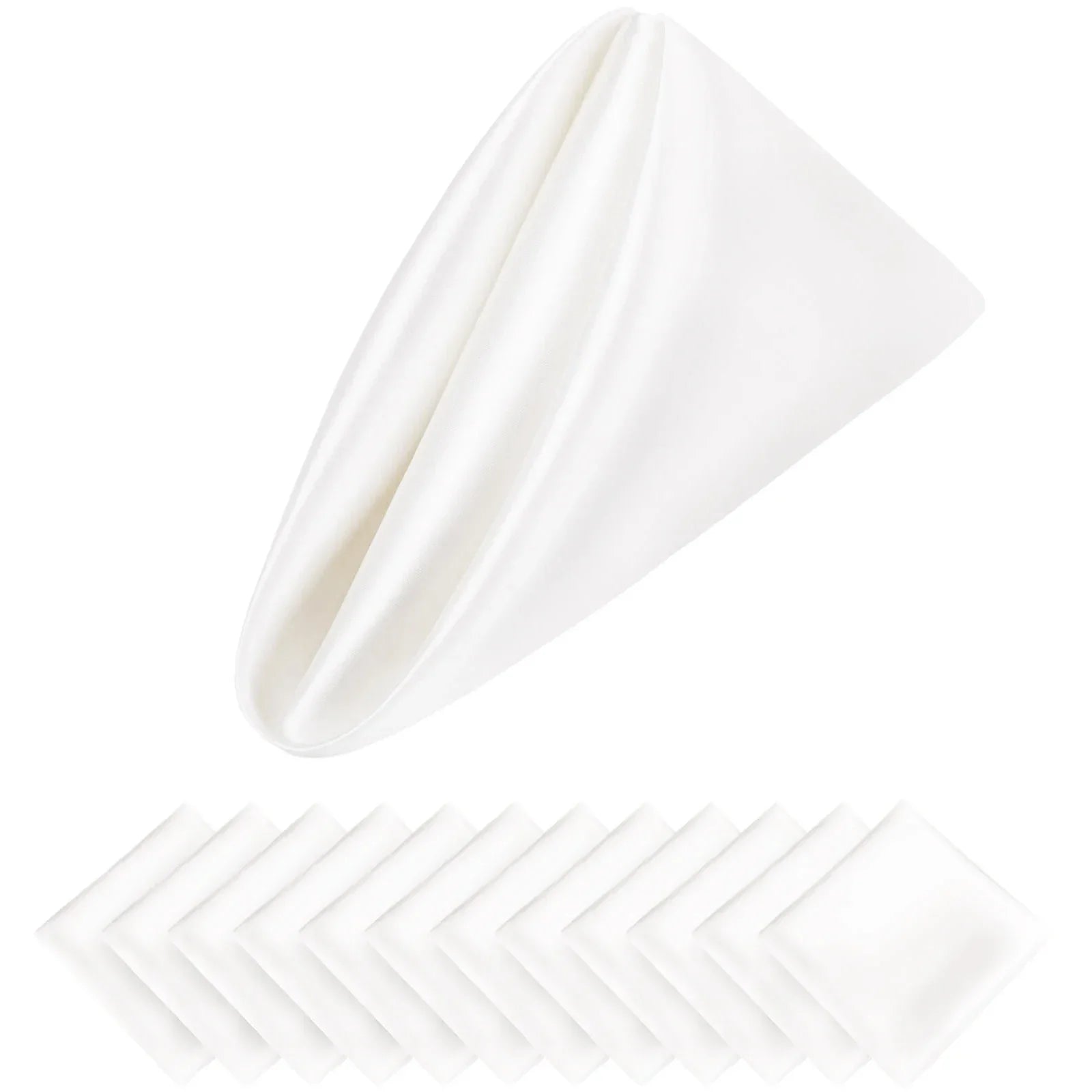 12 STKS Kerstbruiloft Satijnen Servetten Zachte Tafeldecoratie, 30x30cm
