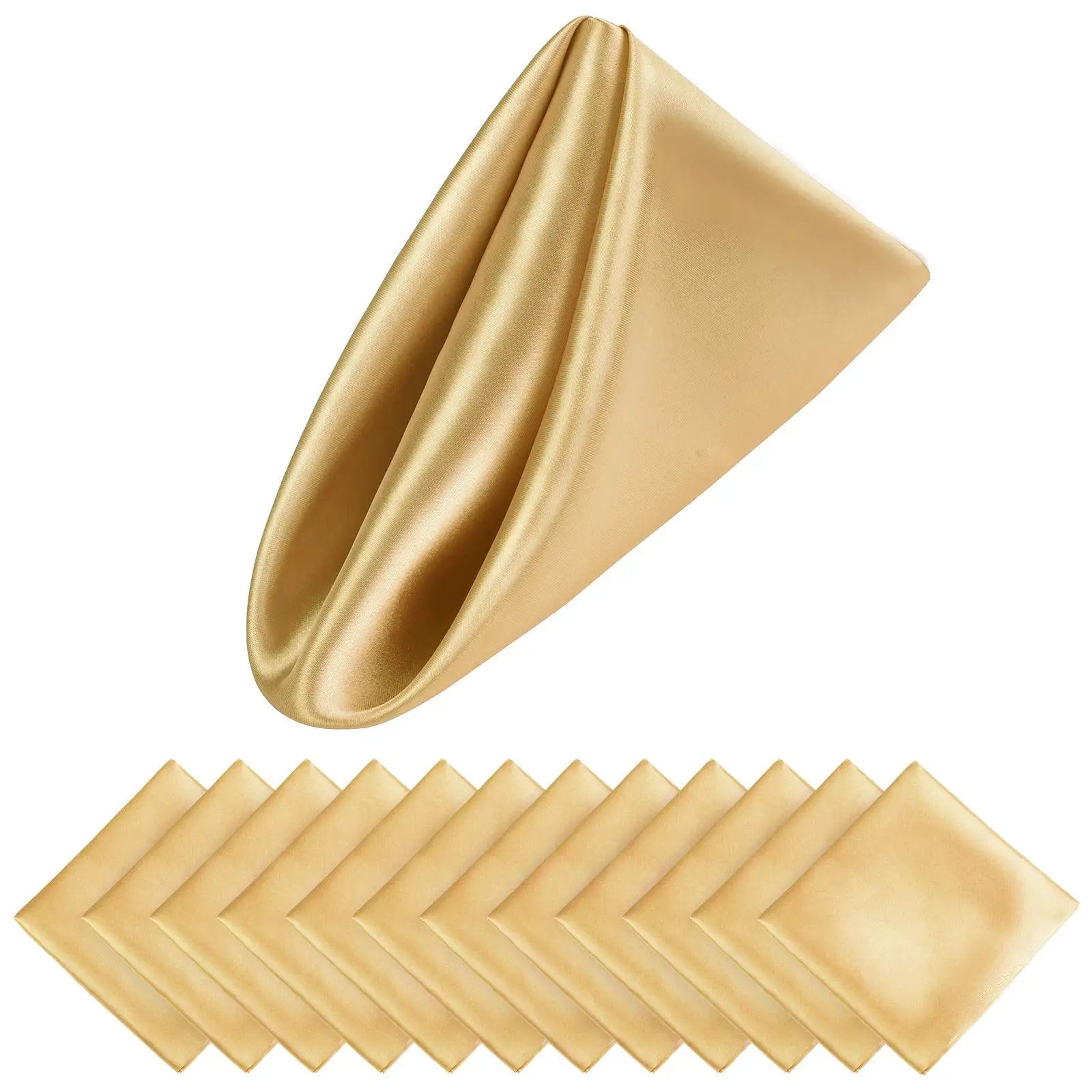 12 STKS Kerstbruiloft Satijnen Servetten Zachte Tafeldecoratie, 30x30cm