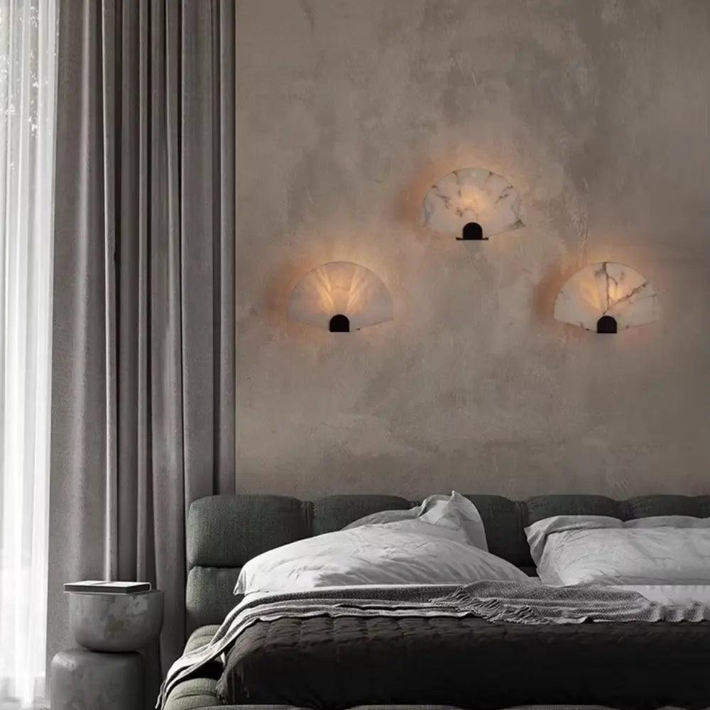 Marble Flame Wandlamp – Elegant Licht met Scandinavische Uitstraling