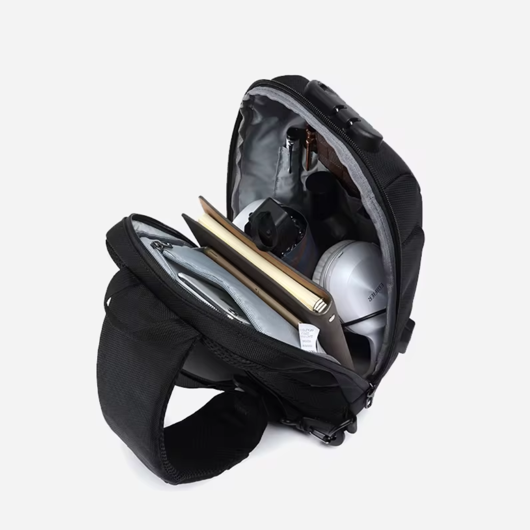Anti-diefstal crossbody tas met USB-oplader – Veilig, stijlvol en functioneel