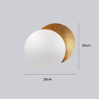 Creativiteit Rotatable Ronde Maan Wandlamp voor Slaapkamer en Woonkamer