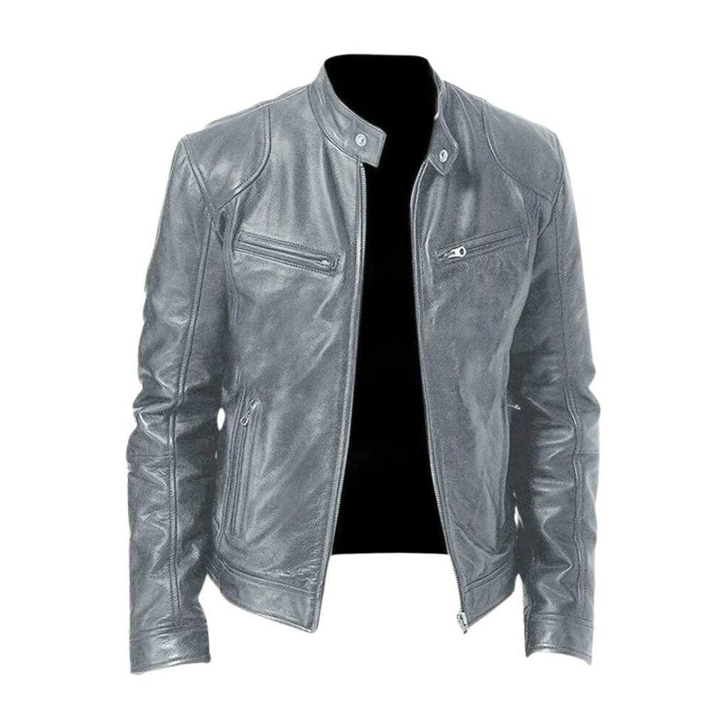 Leren Jack Casual Stoer Tijdloos Materiaal Leer Klassiek