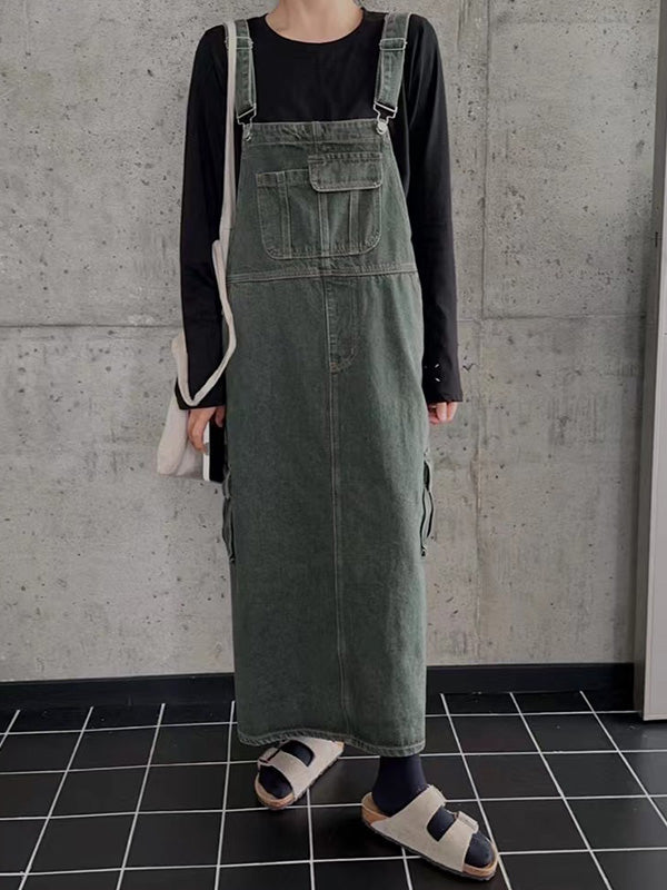 Vintage-geïnspireerde Cargo Overall Jurk