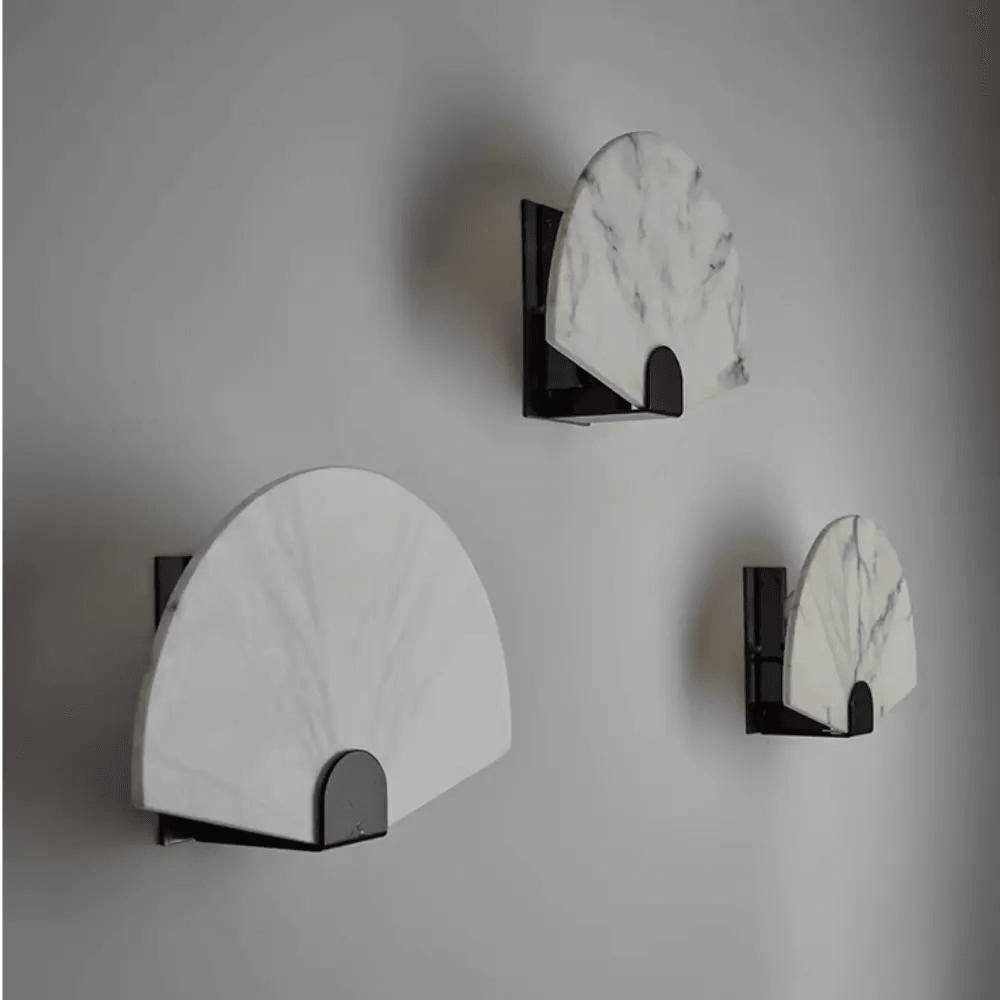 Marble Flame Wandlamp – Elegant Licht met Scandinavische Uitstraling