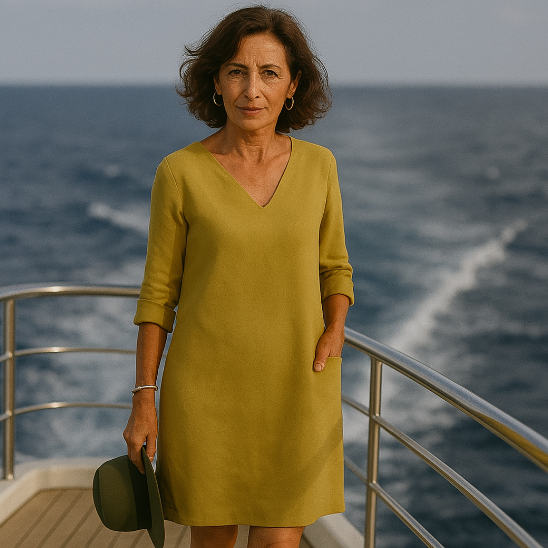 Jurk Zomer Comfortabel Elegant Ontwerp Lichte Stof Pasvorm