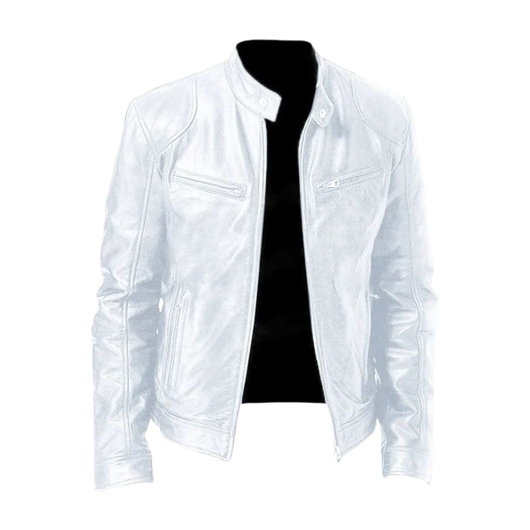 Leren Jack Casual Stoer Tijdloos Materiaal Leer Klassiek