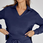 Eulària - Luxe Loungewear Set met Comfy Broek en V-hals