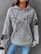 Hoodie Dames Warm Comfortabel Met Logo Hond Liefde