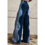 Trixie Wijde Jeans met Golvenpatroon