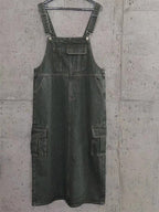 Vintage-geïnspireerde Cargo Overall Jurk
