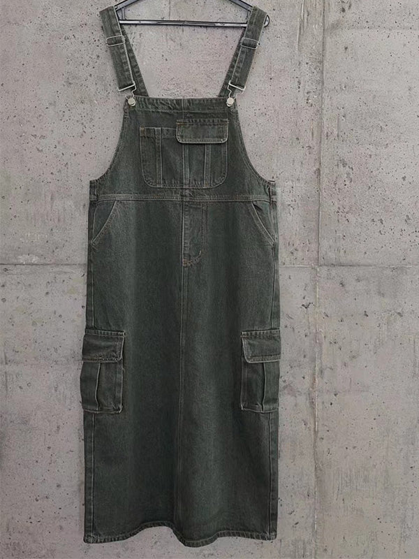 Vintage-geïnspireerde Cargo Overall Jurk