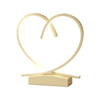 TimberLove – Houten LED Nachtkastje met Hart Accenten
