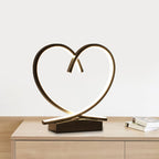 TimberLove – Houten LED Nachtkastje met Hart Accenten