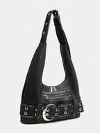 Distressed Rebel Buckle Hobo Tas